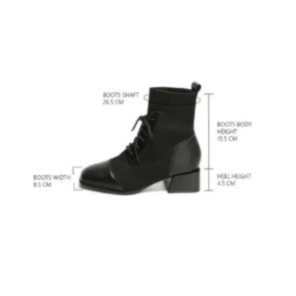 US Size 10, EU Size 41 C. Paravano Black Boots Mesh Combat Boots Womens Shoes - Picture 8 of 13